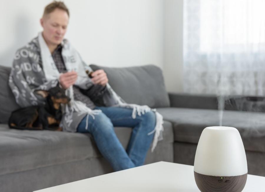 Dogs and essential oil diffuser top
